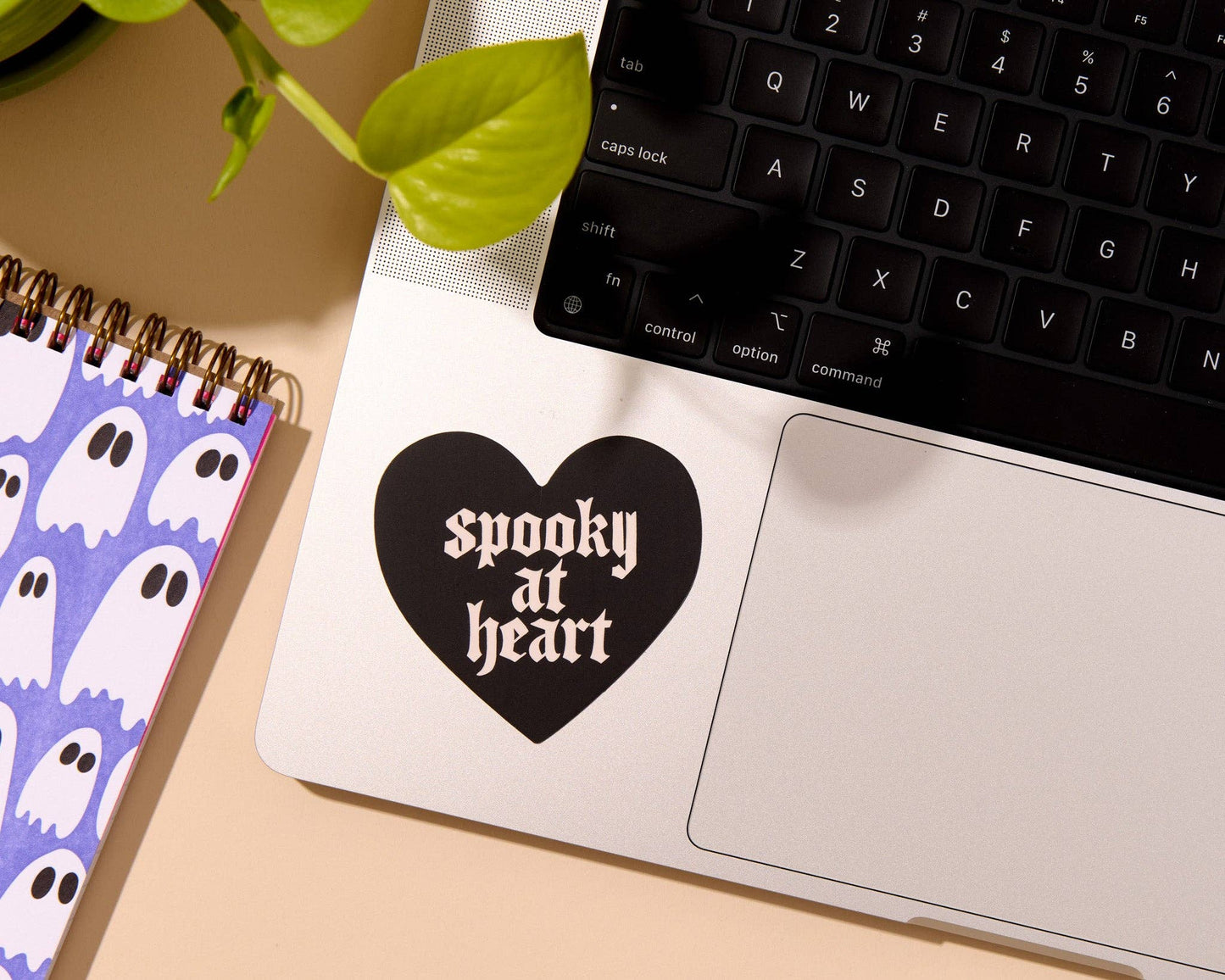Vinyl Sticker by Your Gal Kiwi—Spooky At Heart (Goth, Black)