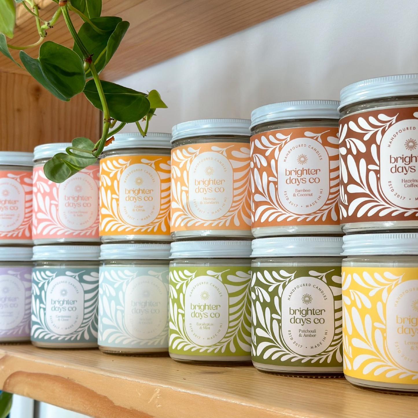 "Bamboo and Coconut" Wooden Wick Soy Candle