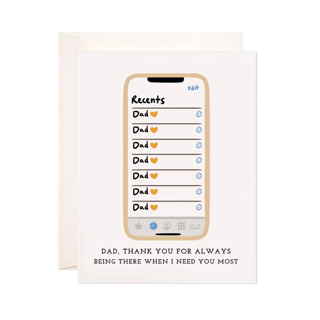 Dad's Calls Greeting Card - Father's Day Card
