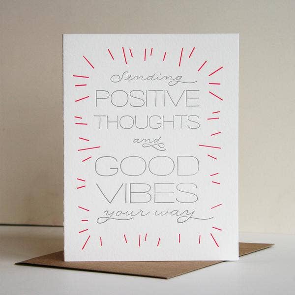 Sympathy and Encouragement Card - Good Vibes