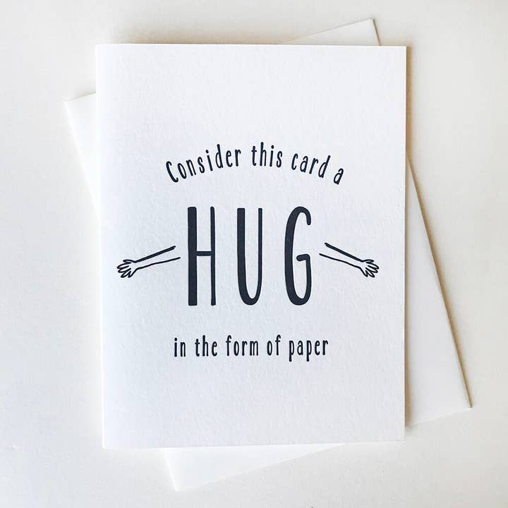 Sympathy and Encouragement Card - Paper Hug