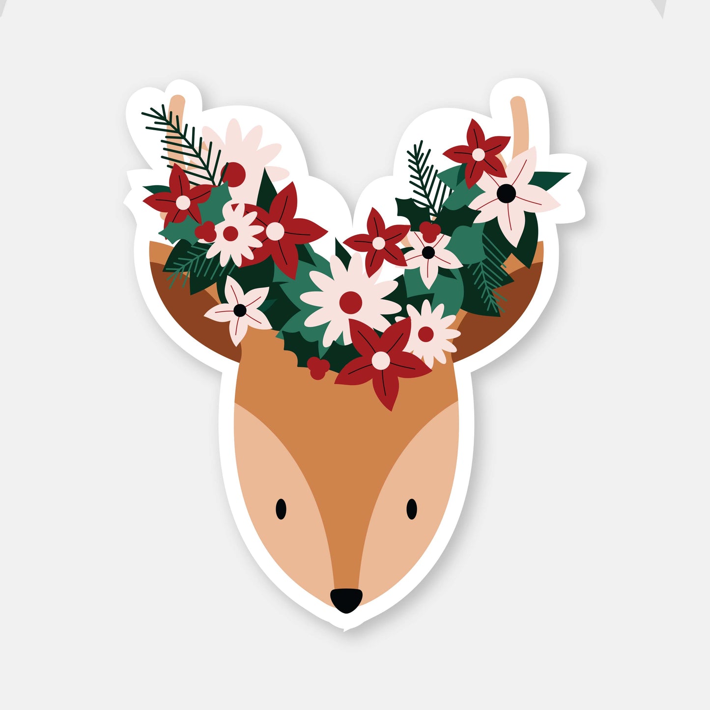 Reindeer Vinyl Sticker