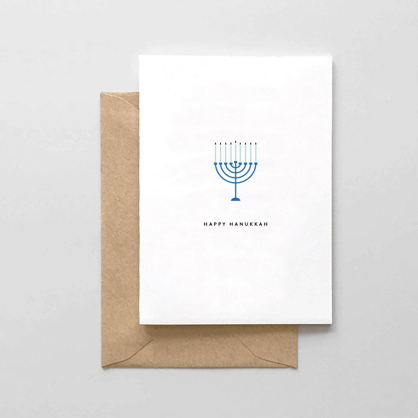Happy Hanukkah - Menorah - Hanukkah Card