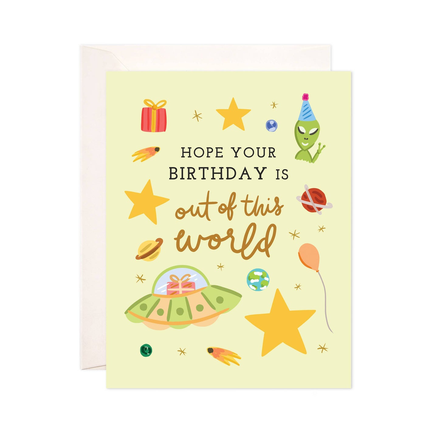 Out of this World Bday Greeting Card - Birthday Card