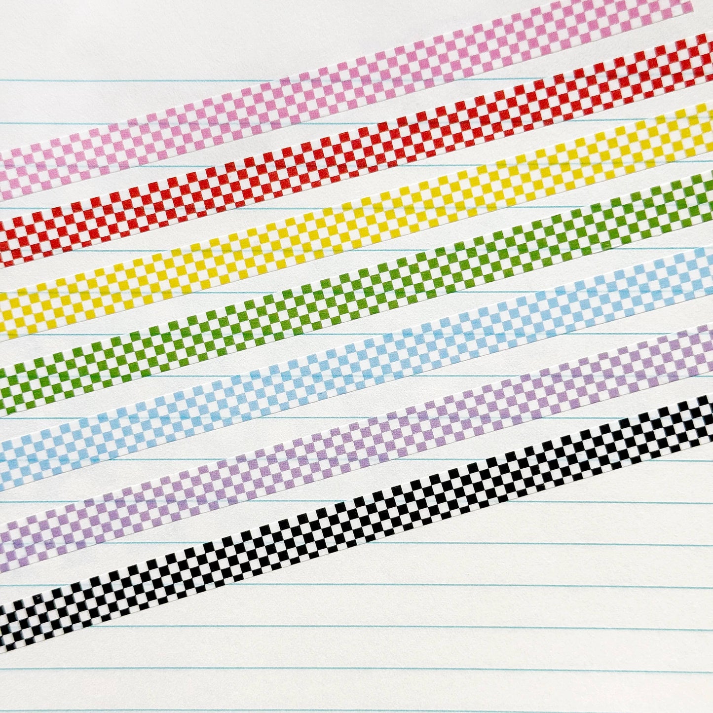 Micro Checks Narrow Washi Tape Set