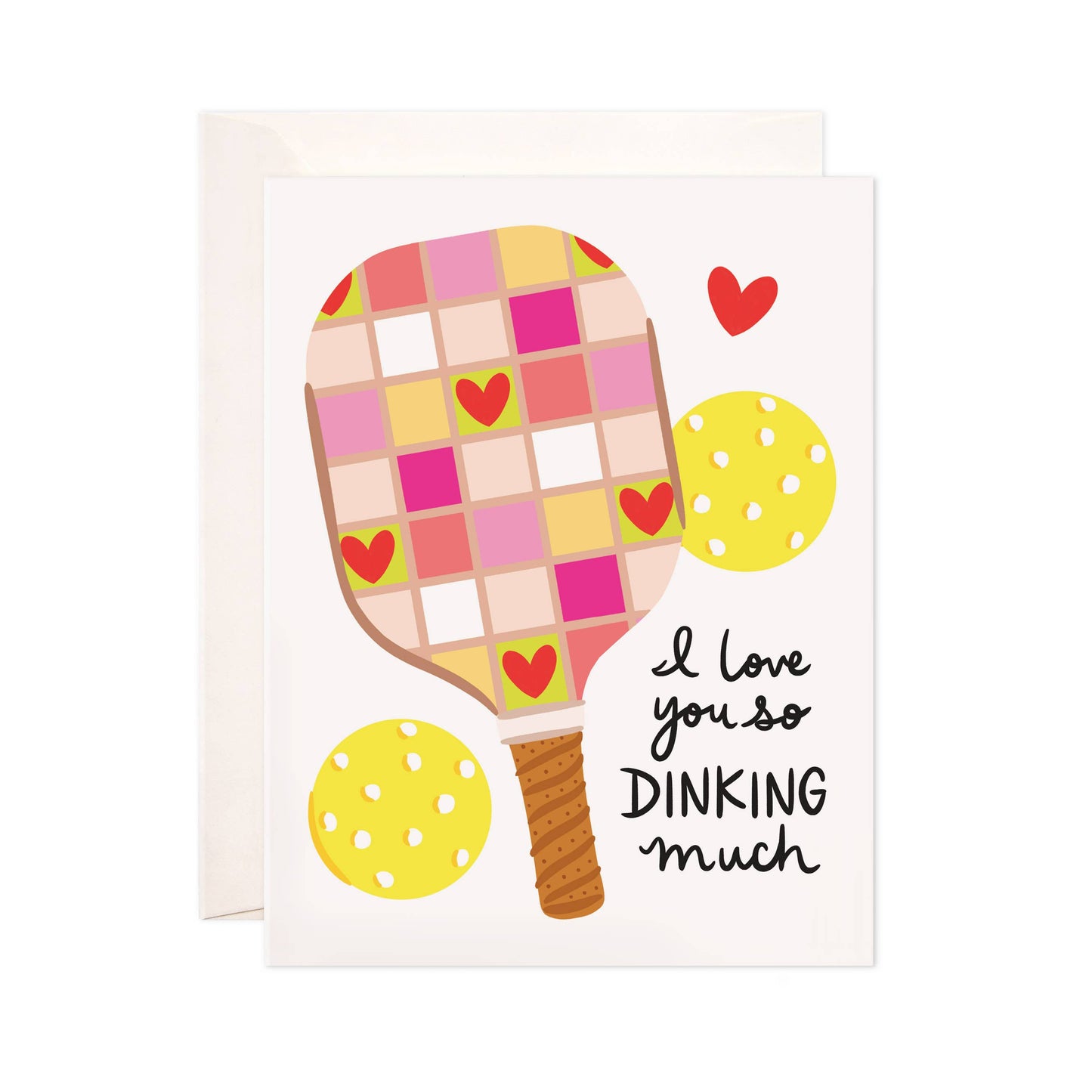 Dinking Love Greeting Card: Pickleball Love/Friendship Card