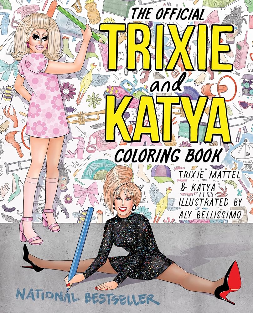 The Official Trixie and Katya Coloring Book cover image