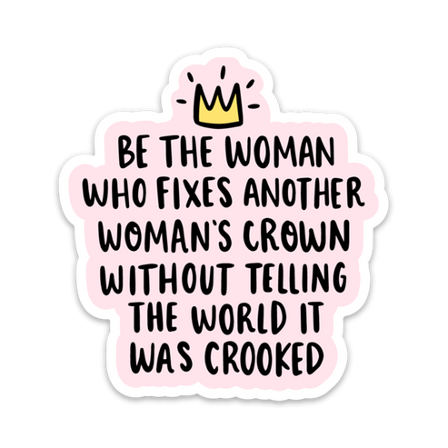 Woman's Crown Sticker