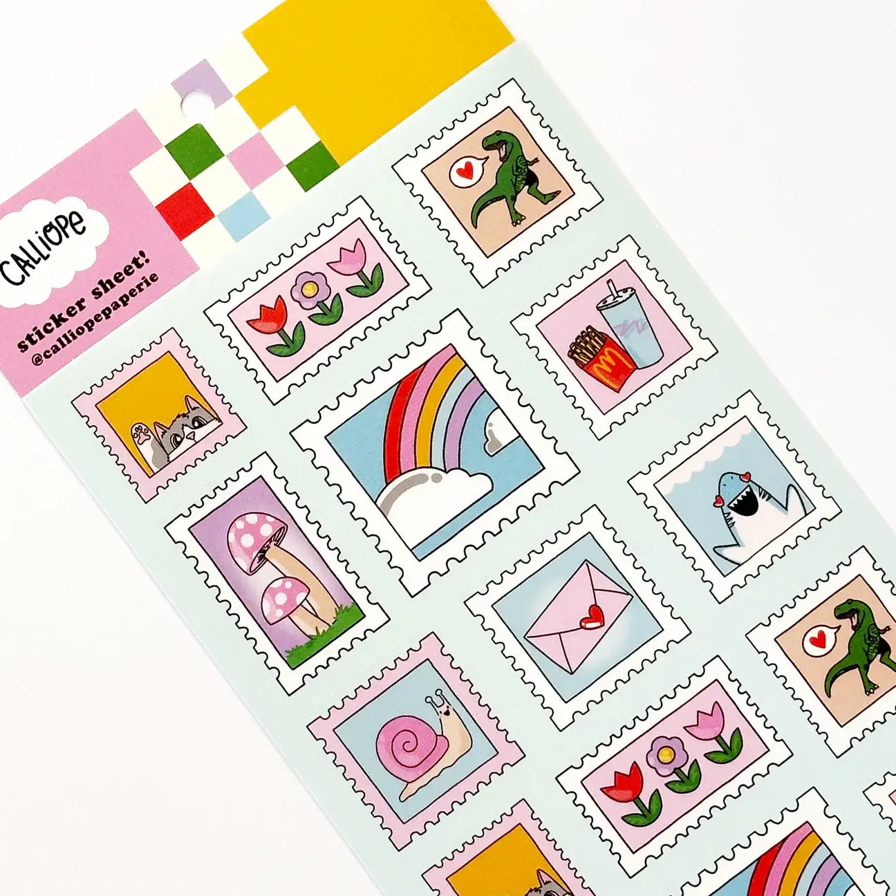 Sweet Stamps Clear Sticker Sheet