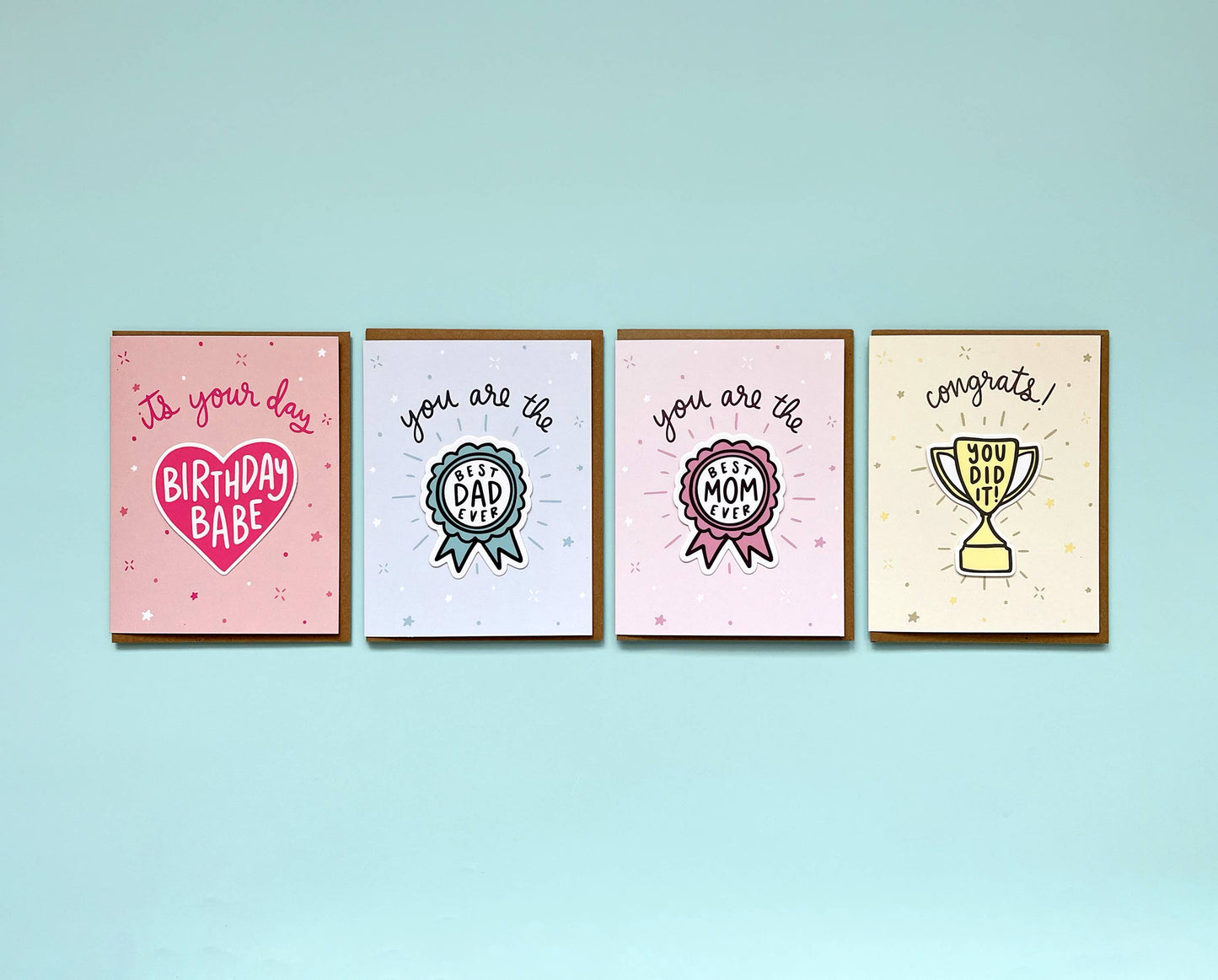 Birthday Babe Sticker Card