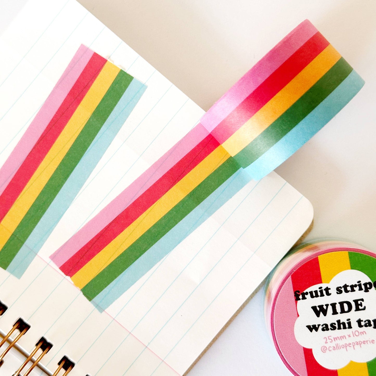 Fruit Stripe Wide Washi Tape