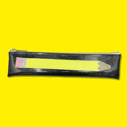 Vinyl Sparkly Pencil Case
