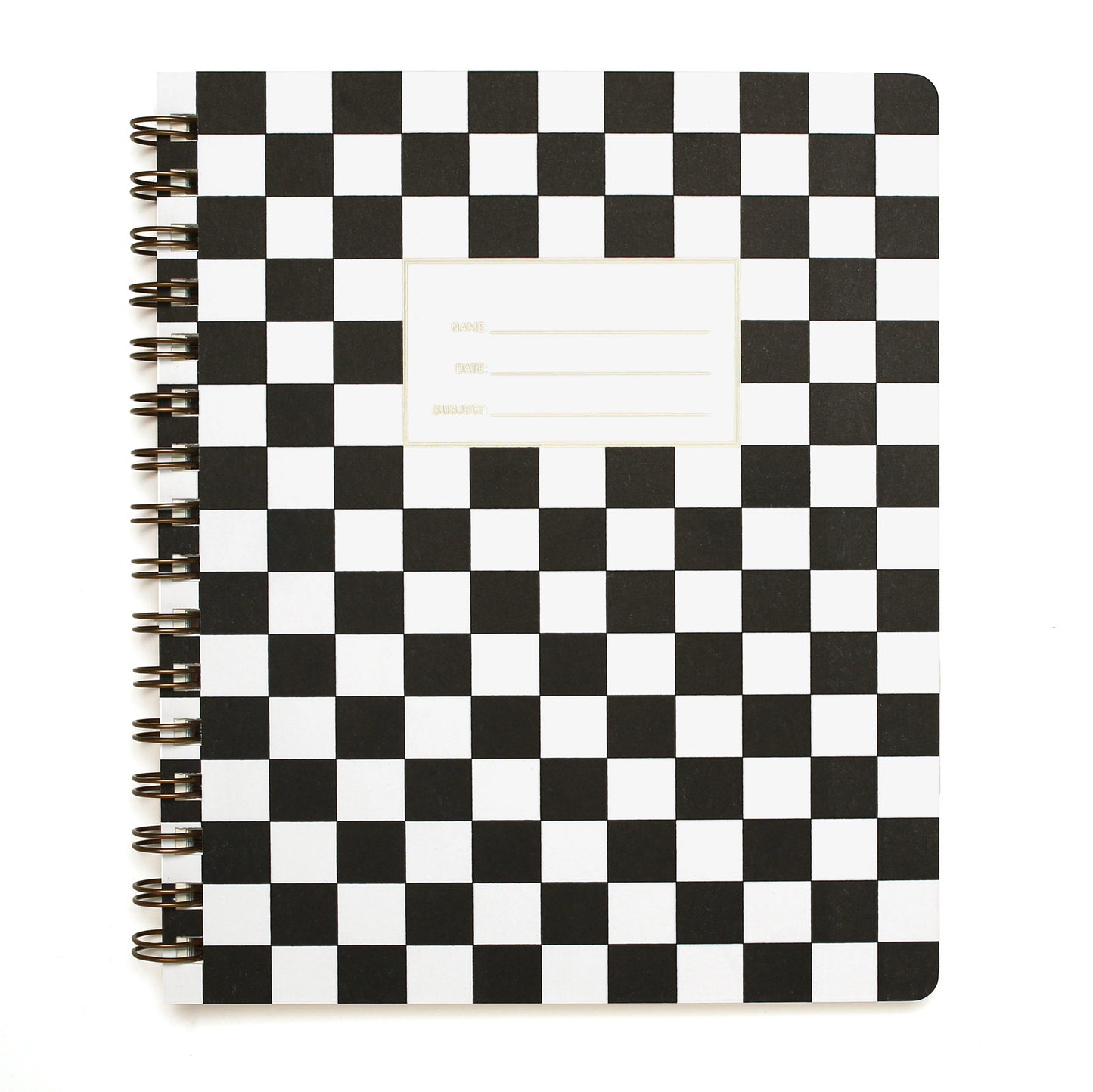 Standard Notebook - Checker Black