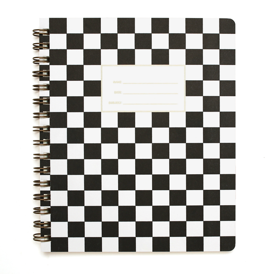 Standard Notebook - Checker Black