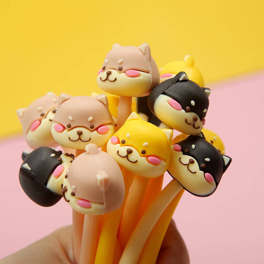 Shiba Inu Wiggle Gel Pen