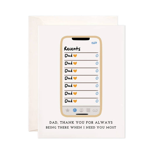 Dad's Calls Greeting Card - Father's Day Card