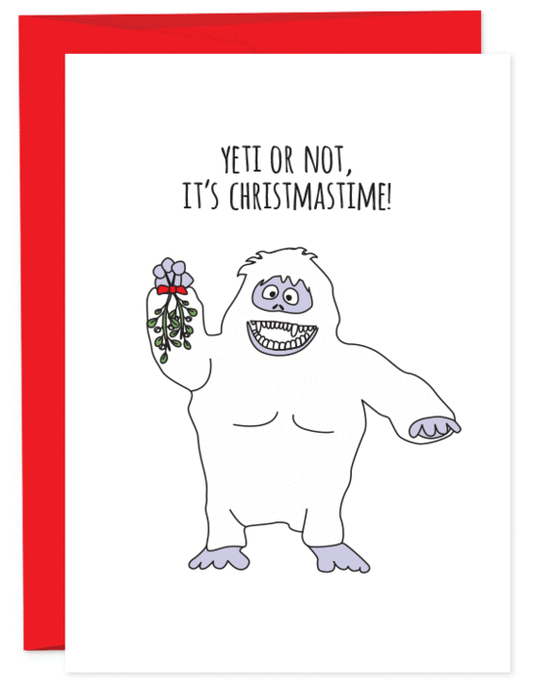 Yeti or Not XMAS Greeting Card