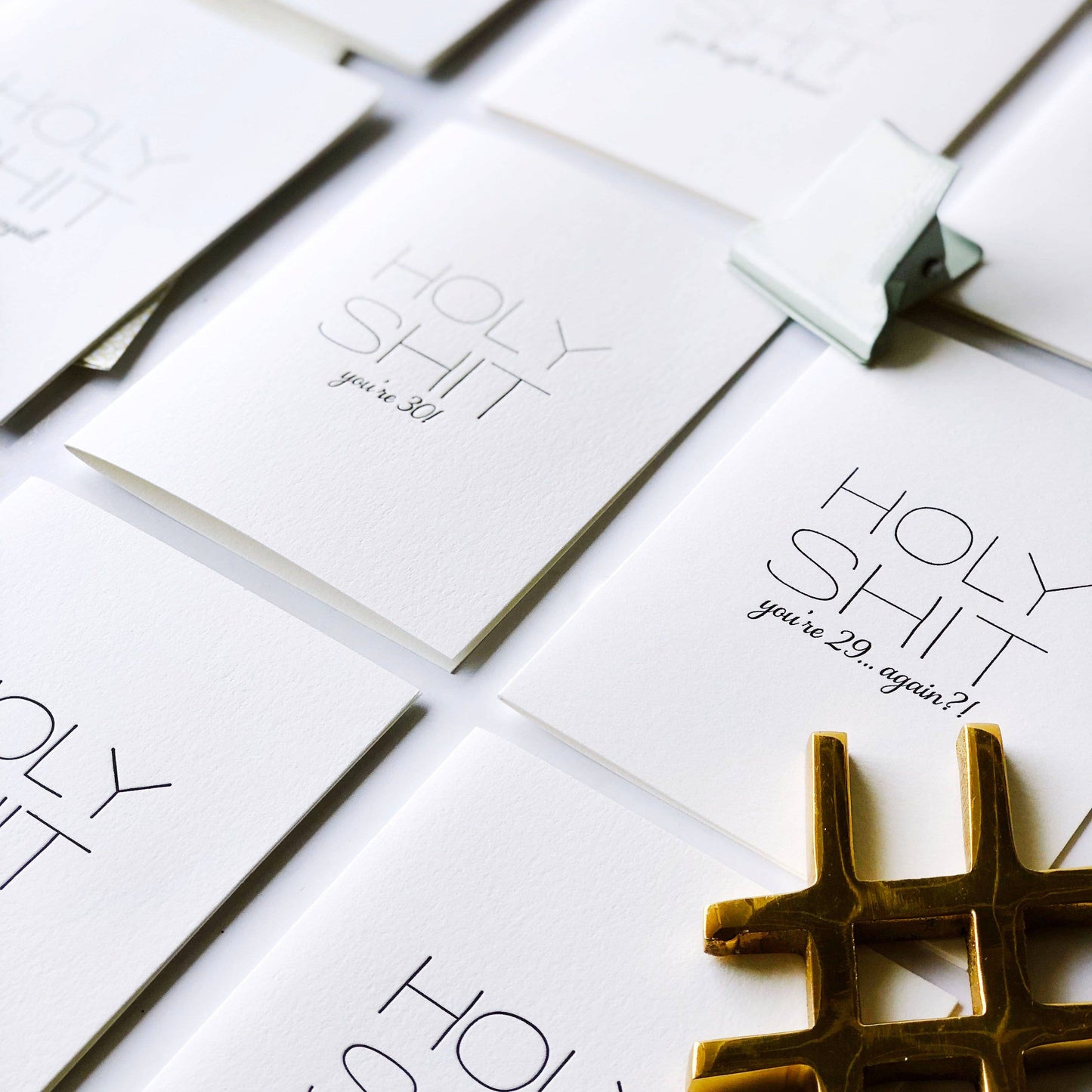 Holy Shit You're Engaged - Letterpress Engagement Card