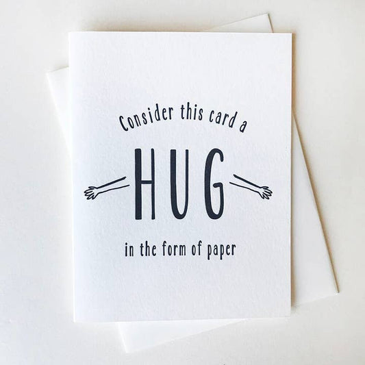 Sympathy and Encouragement Card - Paper Hug