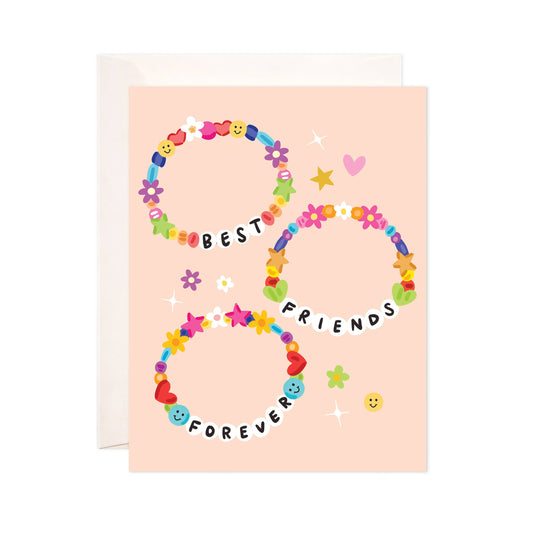 Friendship Bracelets Greeting Card - Cute Trendy Friendship