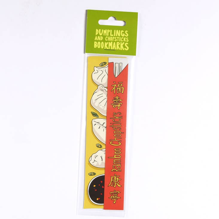 Dumplings and Chopsticks Bookmarks (they're die cut!)