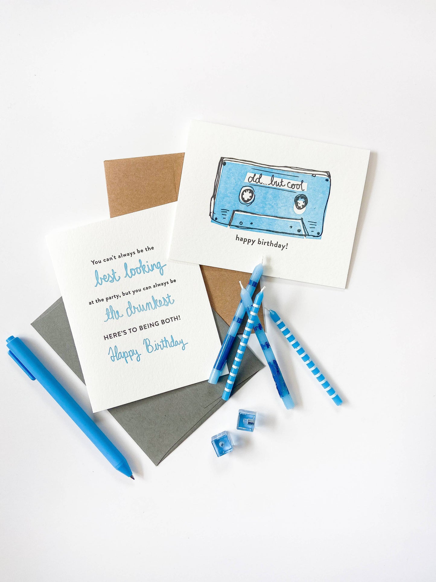 Cool Mixtape Birthday - Letterpress Birthday Greeting Card