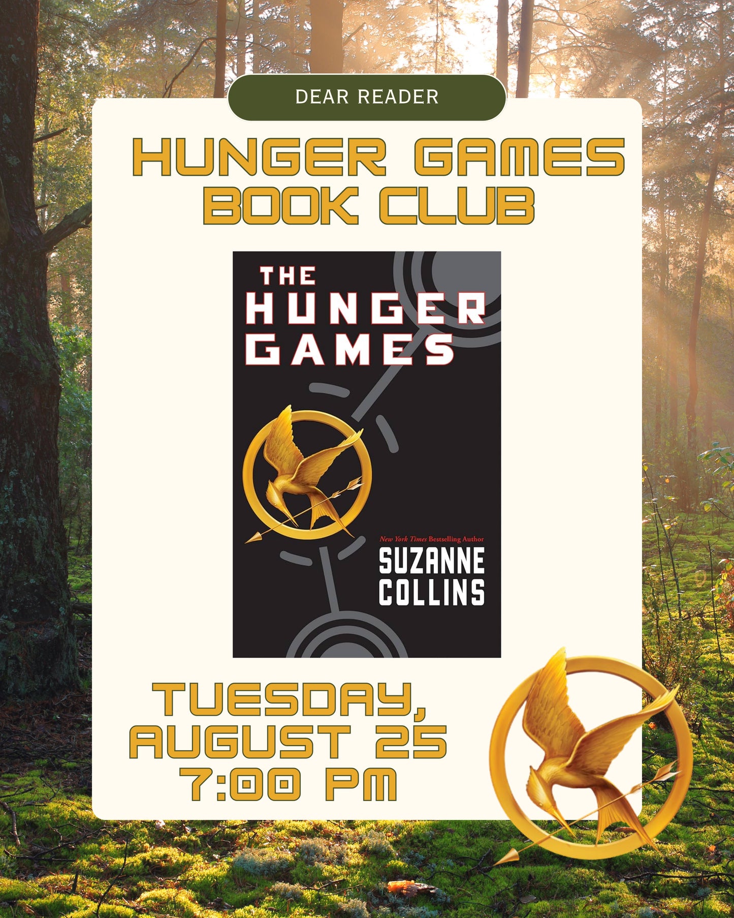 The Hunger Games Book Club 1 - The Hunger Games by Suzanne Collins