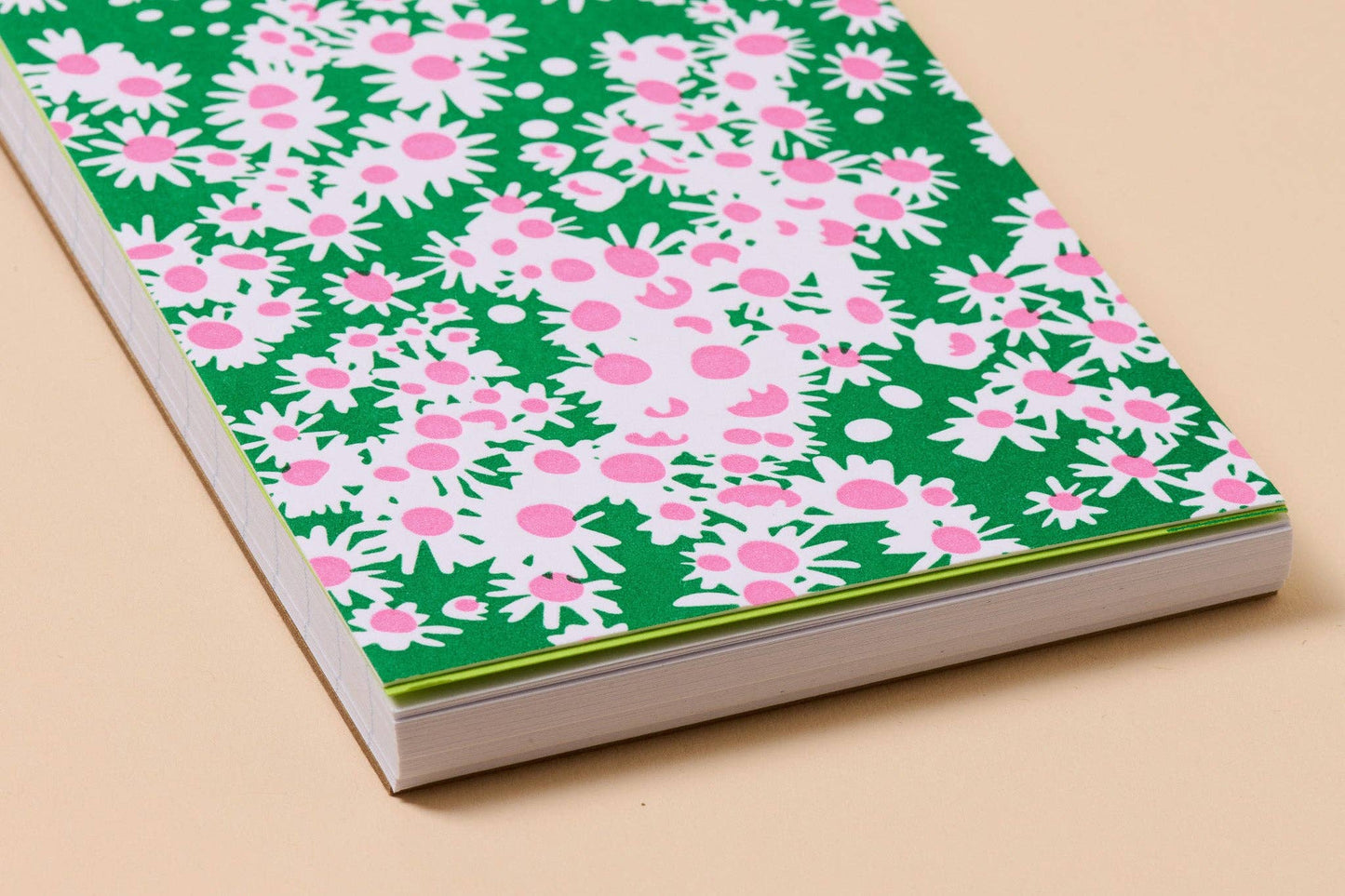 Letterpress Small Spiral Notebook—Aster (Wildflower, Summer)