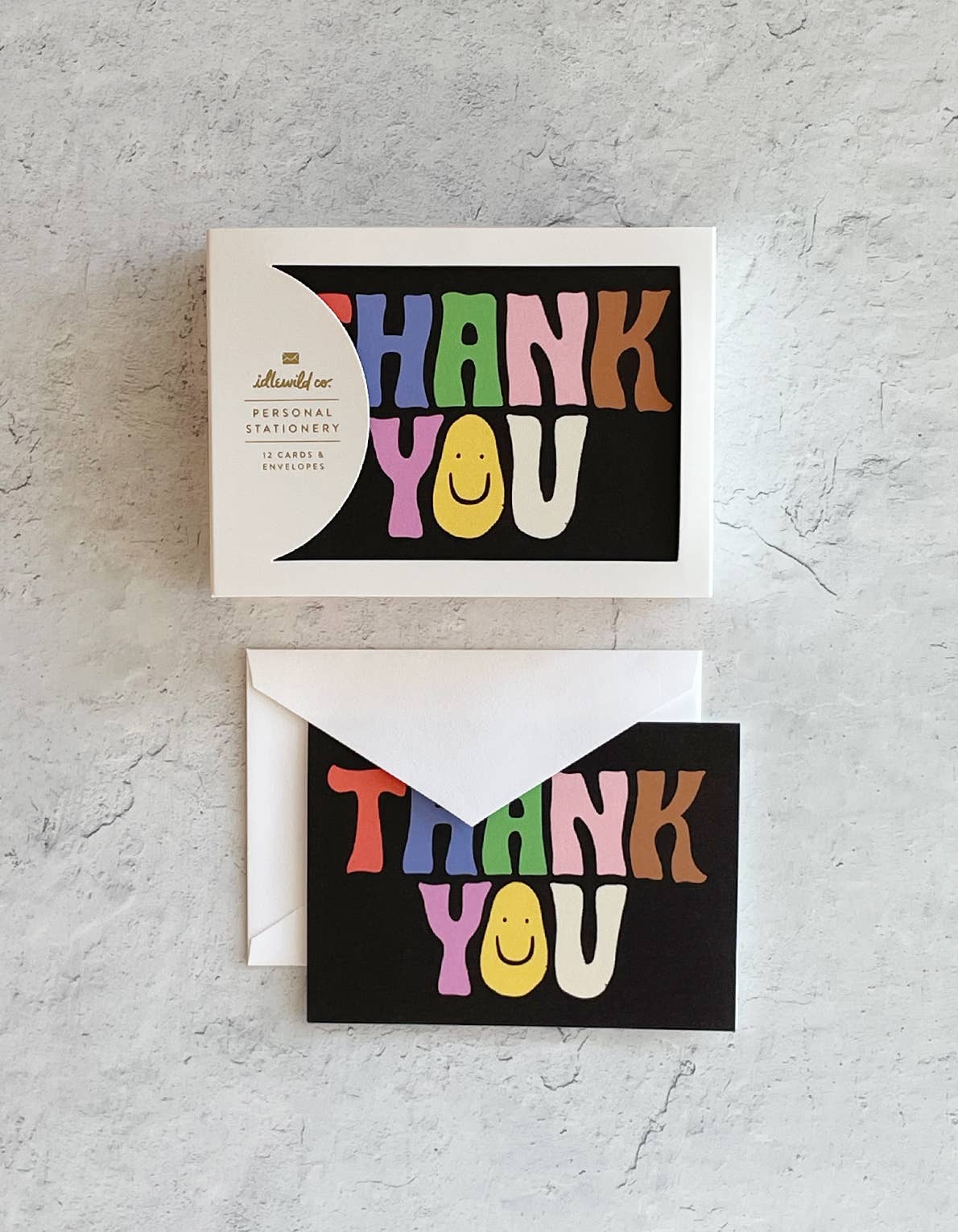 Groovy Thank You Notecards - Boxed Set of 12