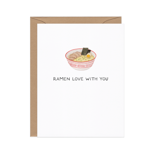 Ramen Love With You — Asian Food Pun Love Card