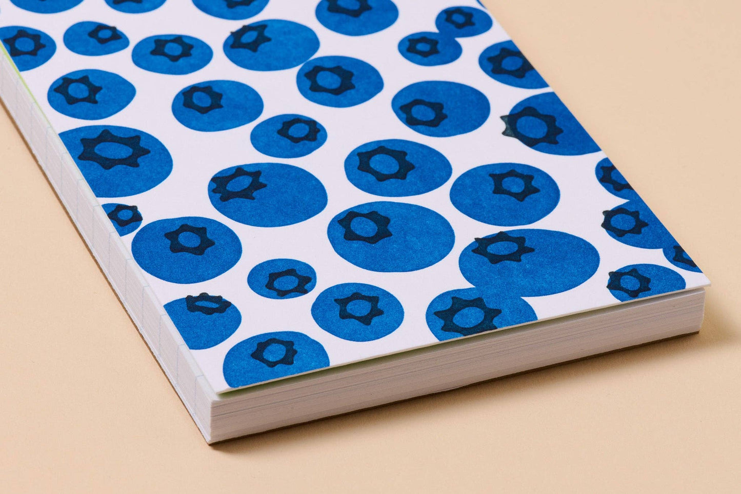 Blueberry Letterpress Pocket-size Spiral Notebook - Made in USA - Foodie, Fruit, Vegetable, Garden, Berry - Stocking stuffer, Holiday, Gift Guide