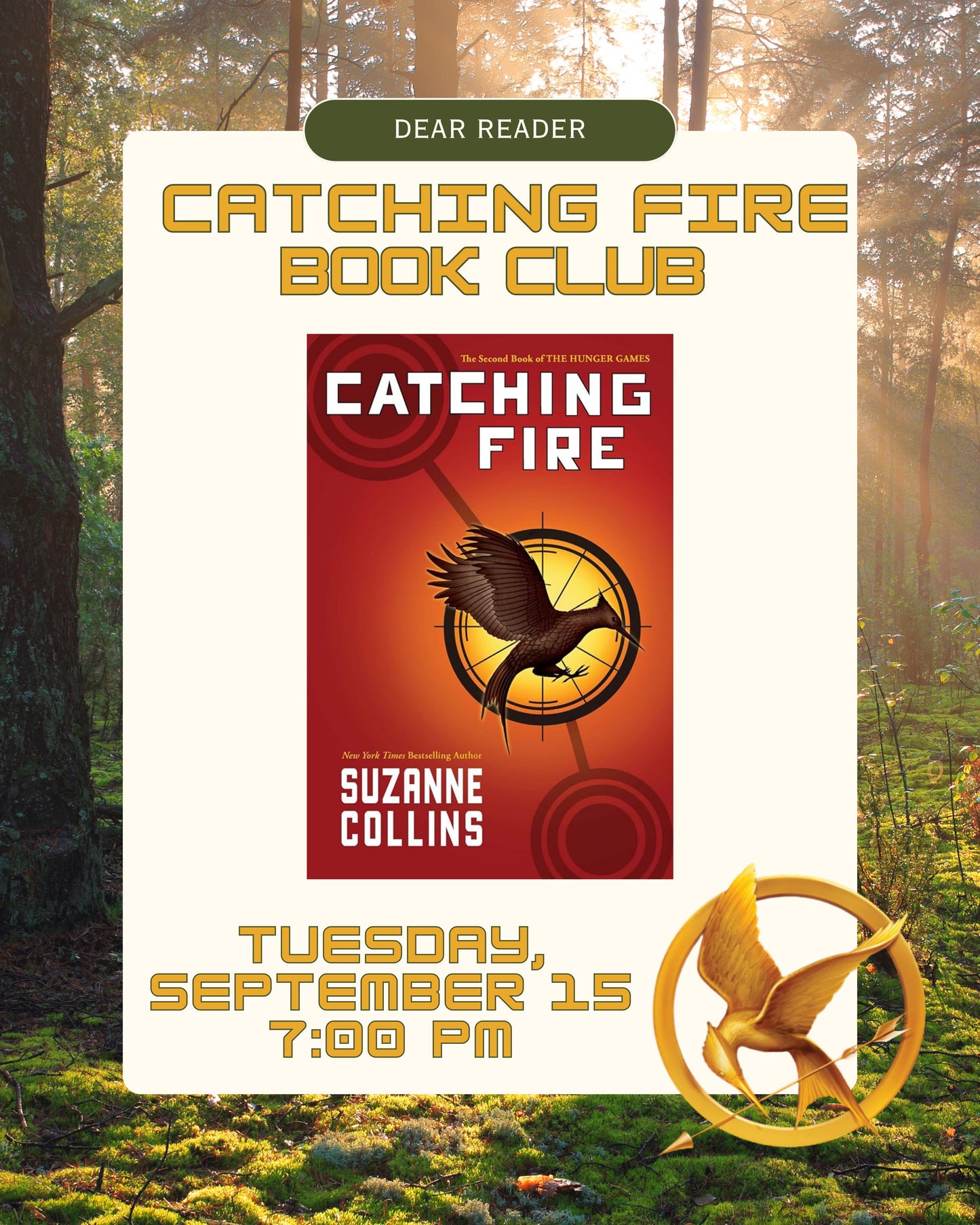 The Hunger Games Book Club 2 - Catching Fire by Suzanne Collins