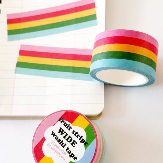Fruit Stripe Wide Washi Tape