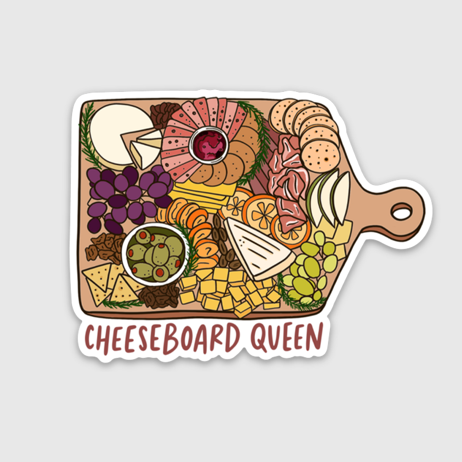 Cheeseboard Queen Charcuterie Sticker