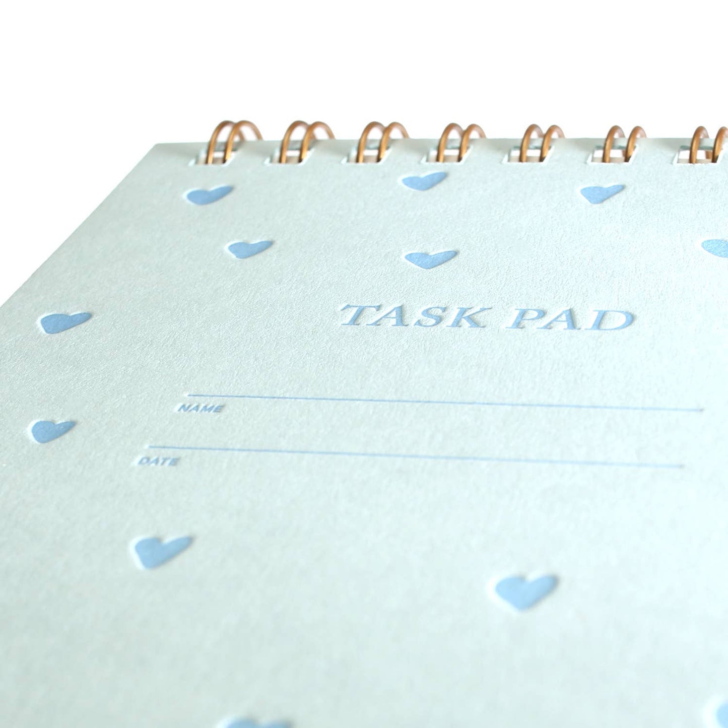 Task Pad Notebook - Blue Hearts