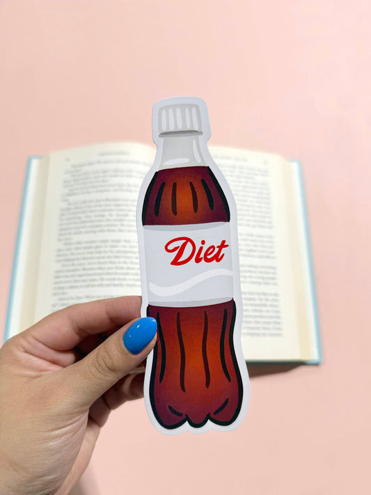 Diet Soda Die Cut Bookmark