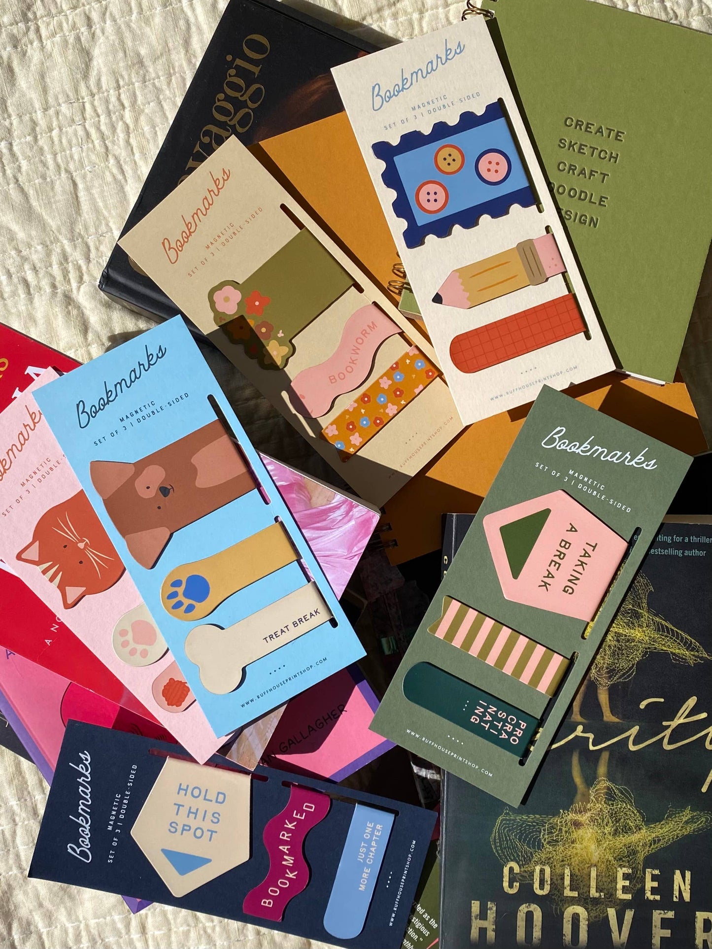 Hold This Spot Magnetic Bookmark Set