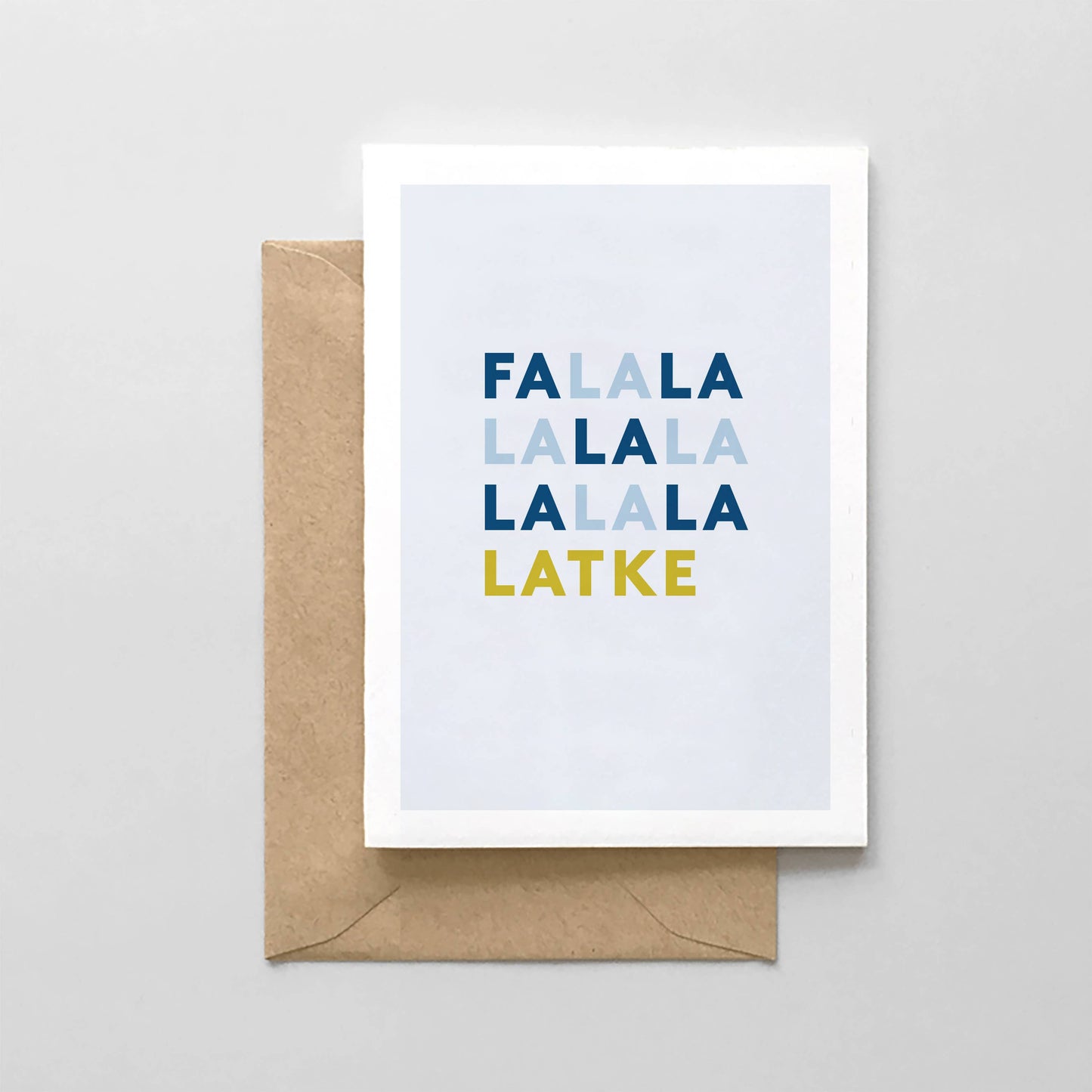 Fa La La  Latke   - Hanukkah Card