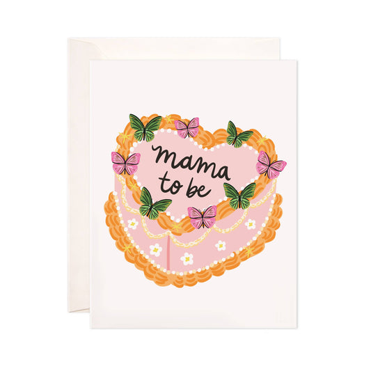 Mama Cake Greeting Card - New Baby Card | Baby Shower Card