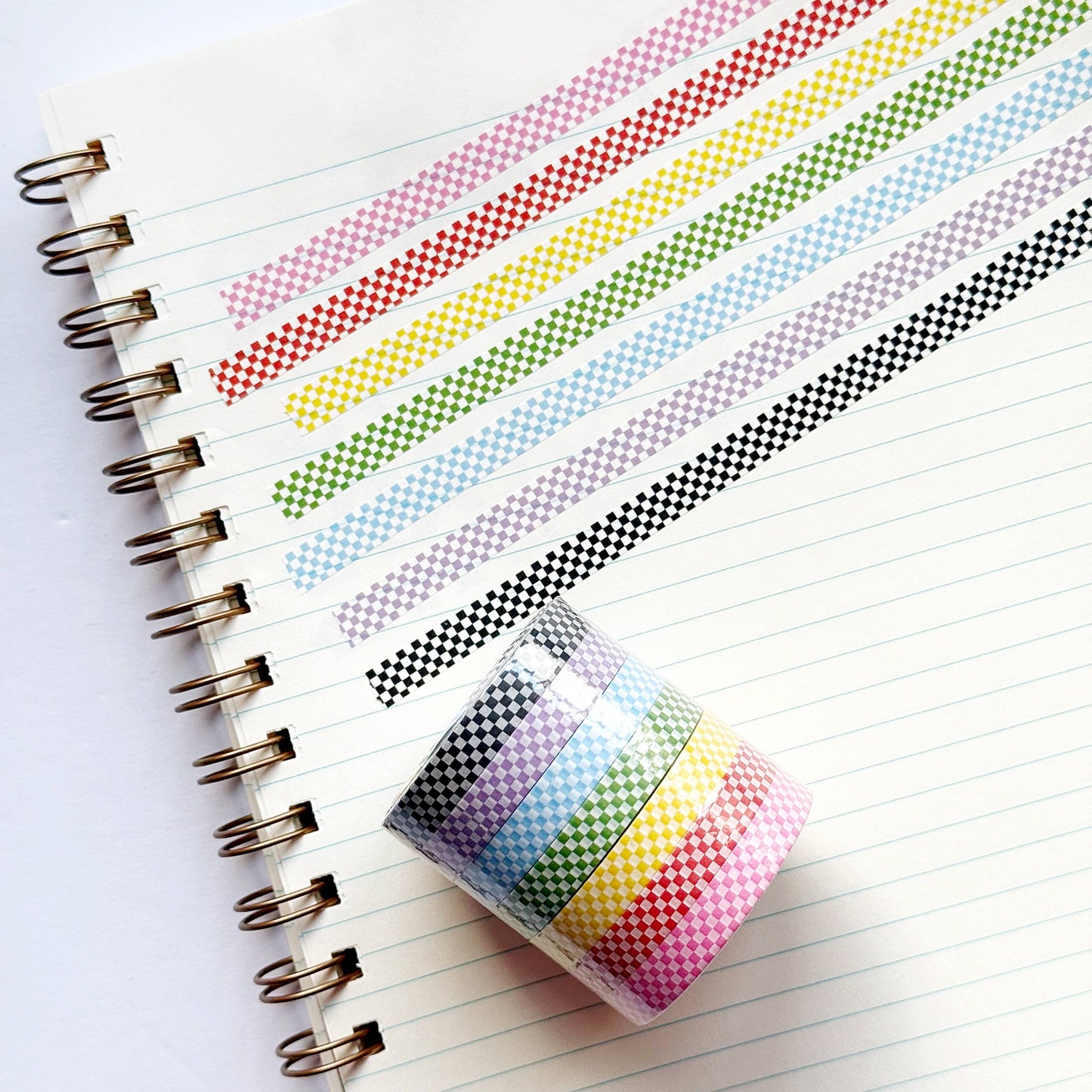 Micro Checks Narrow Washi Tape Set