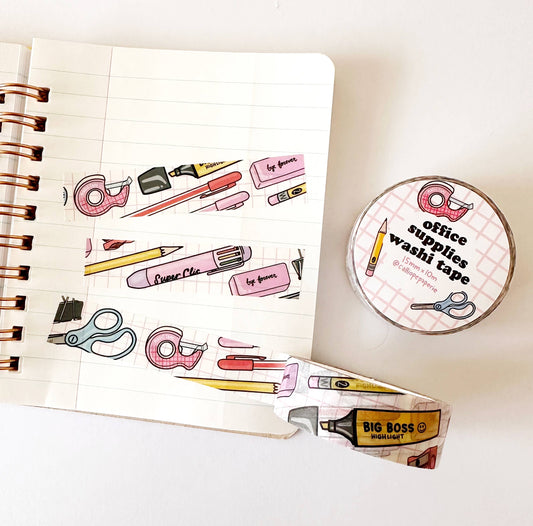Office Supplies Washi Tape