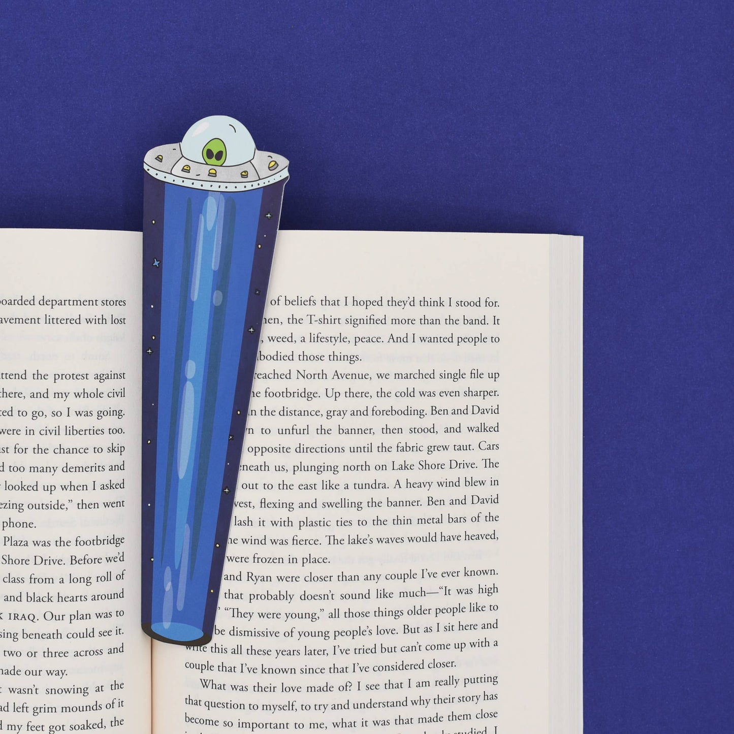 UFO Bookmark (it's die cut!)