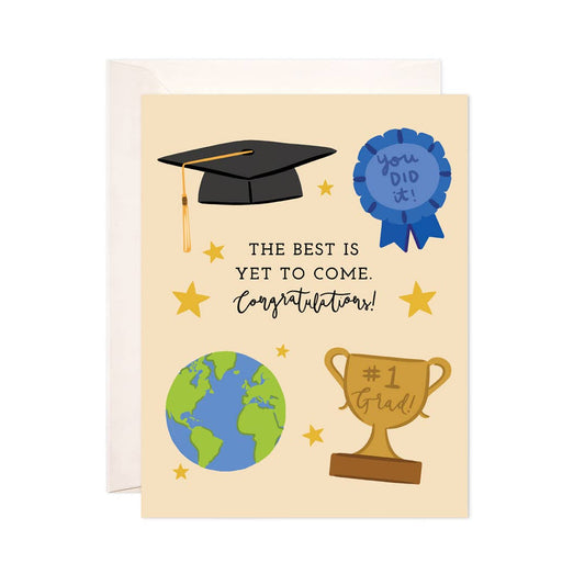 Best to Come Grad Greeting Card - Graduation Gift