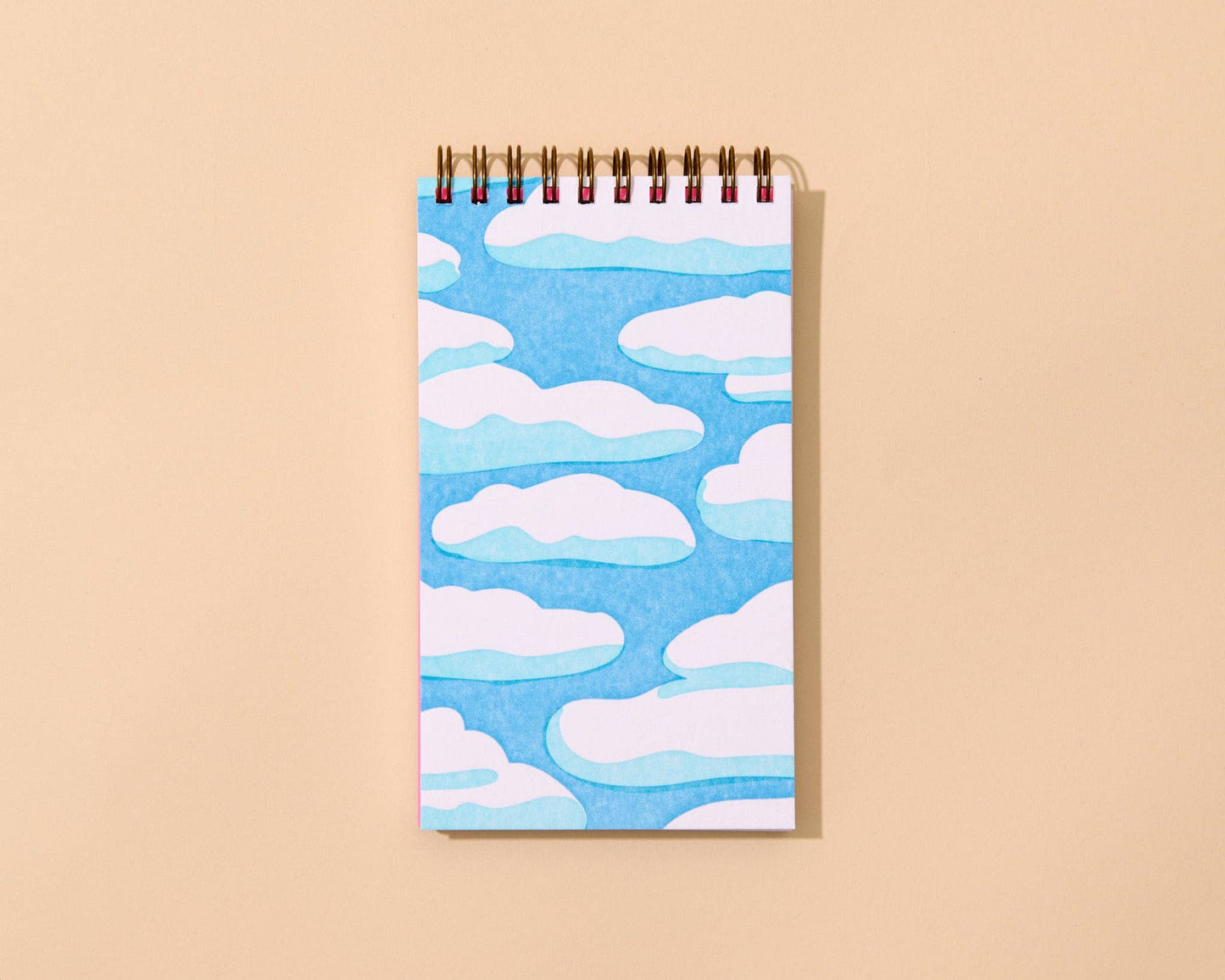 Letterpress  Small Spiral Notebook—Sky and Clouds (Dreamy)
