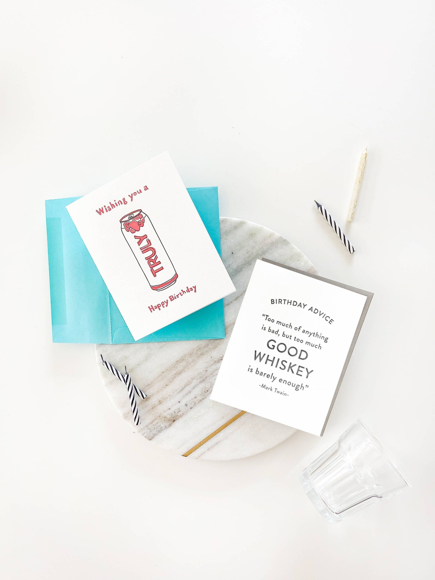 Birthday Whiskey - Letterpress Birthday Greeting Card
