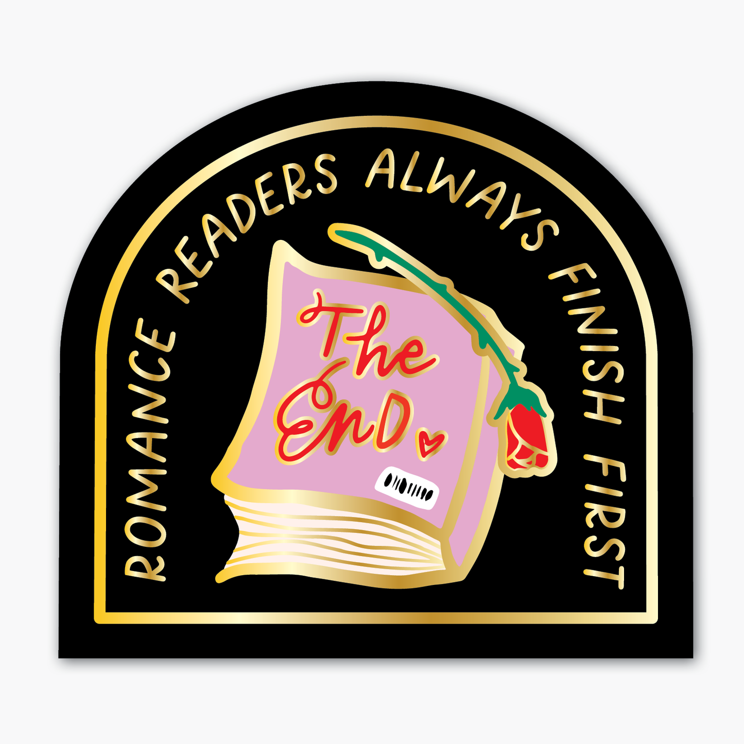 Romance Readers Metallic Sticker