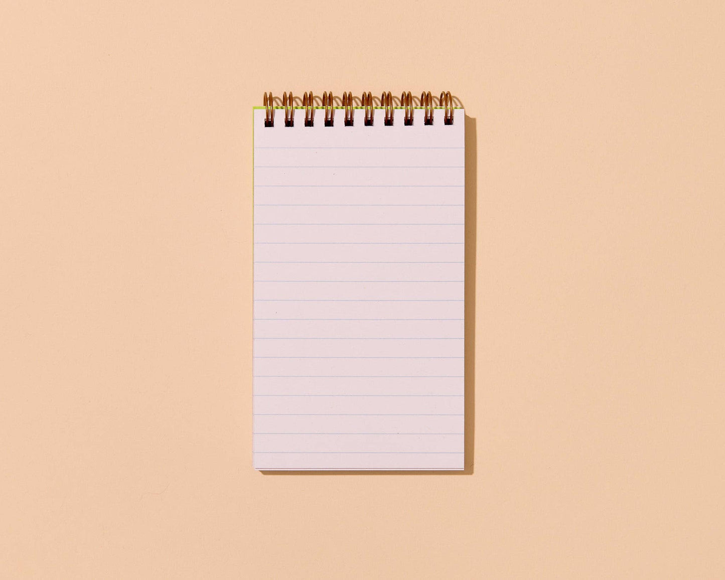 Letterpress Small Spiral Notebook—Cabana Stripe Red/Pink