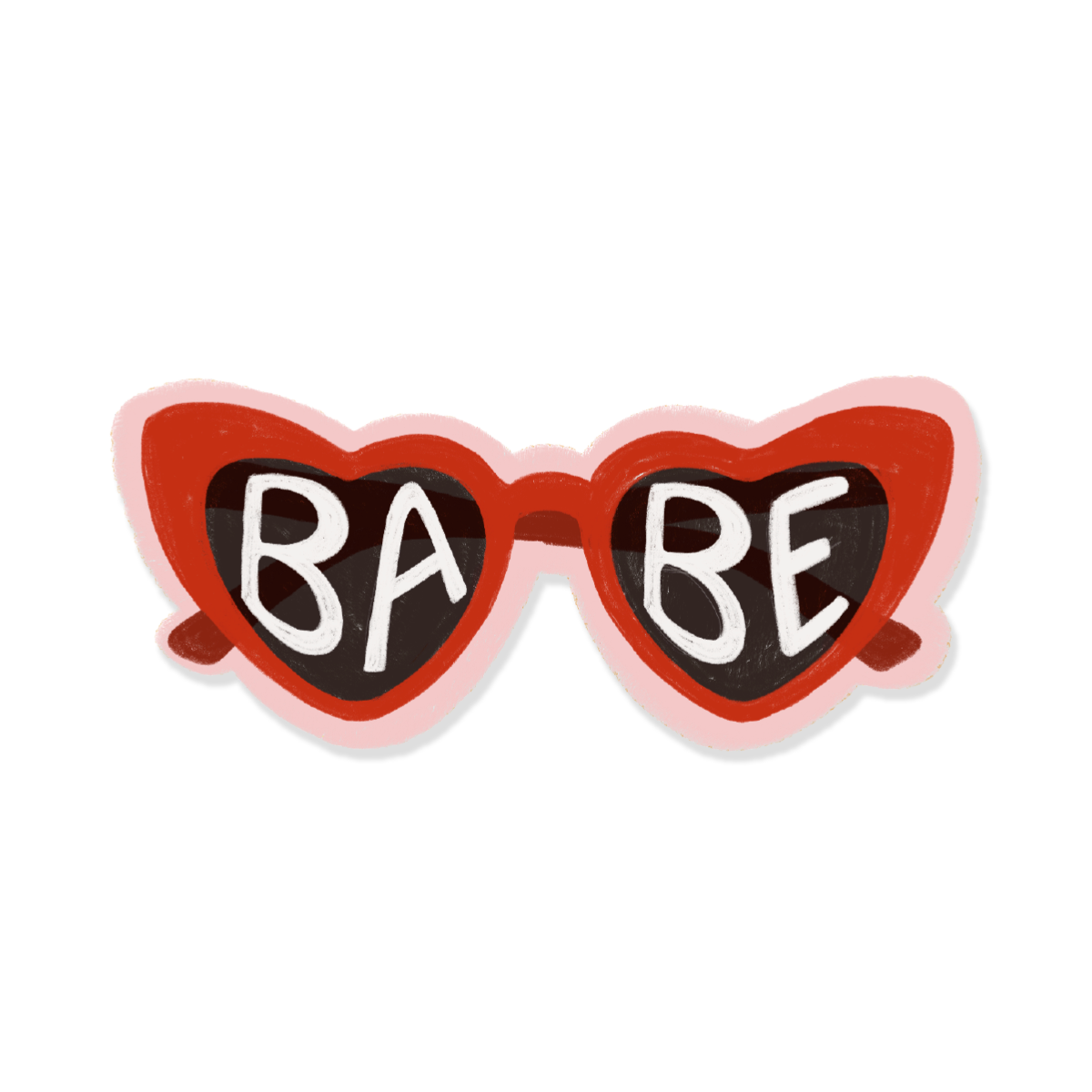 Babe Sunglasses Cute Boho Vinyl Sticker