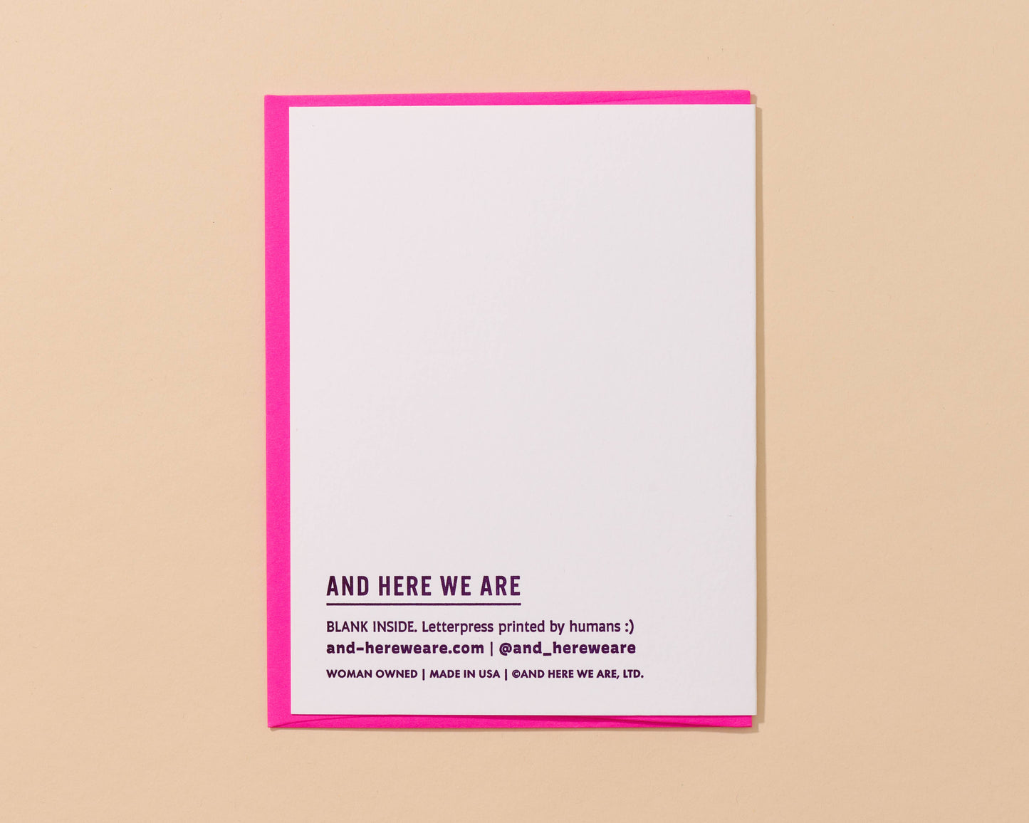 Birthday Queen Letterpress Card - Girly, Bow