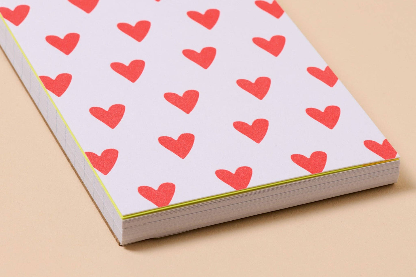 Hearts Letterpress Pocket-size Spiral Notebook Valentine's Day Gift - Made in USA - Cute, Love - Valentines Day Gift - Stocking stuffer, Holiday, Gift Guide